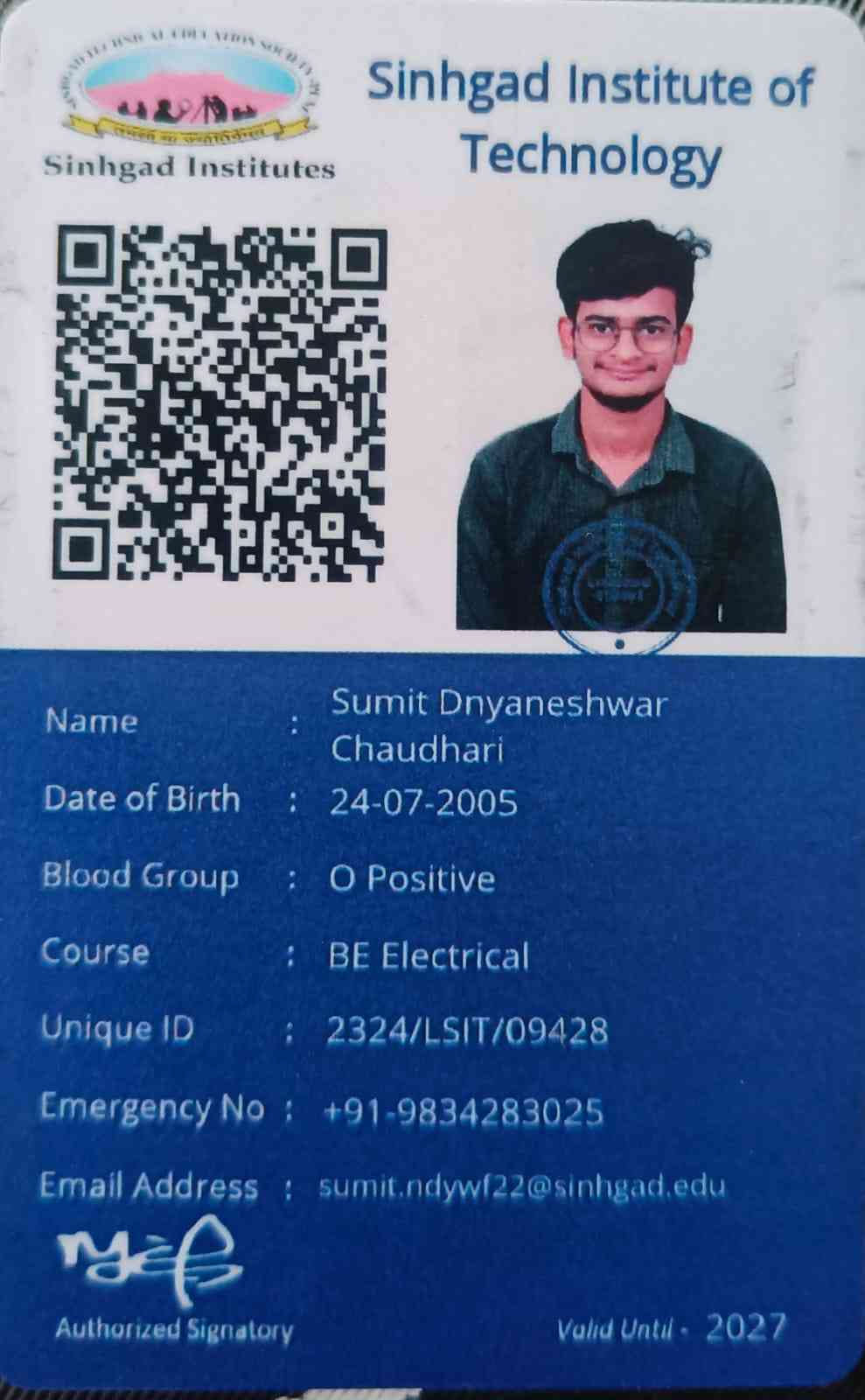 Chaudhari Sumit Dnyaneshwar 